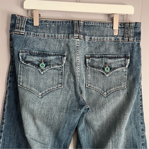 Vintage Bongo Let Me B Wide leg jeans Sz.15 low rise Y2K Hippie - Picture 4 of 10